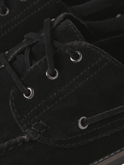 Jack & Jones Brooklyn Suede Boat Shoes Black - Calçado de homem 40-52 - 