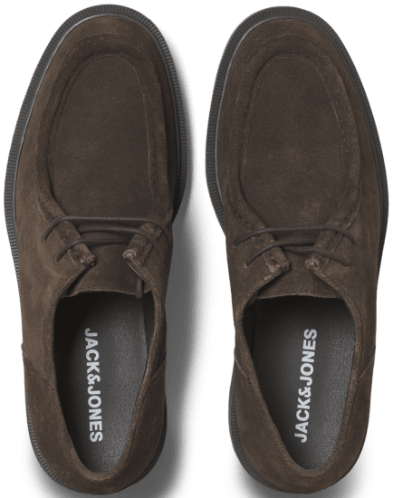 Jack & Jones Austin Suede Moc Brown Stone - Calçado de homem 40-52 - 