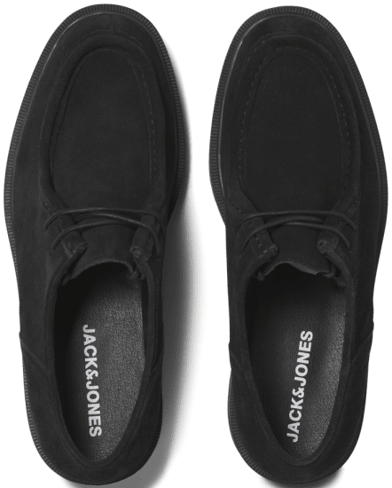 Jack & Jones Austin Suede Moc Black - Calçado de homem 40-52 - 
