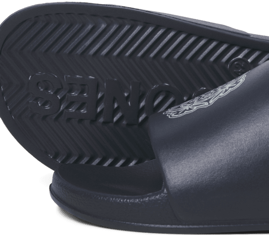 Jack & Jones Flower Sliders Black - Calçado de homem 40-52 - 