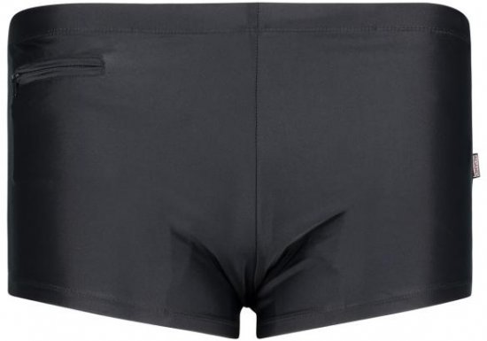 ADAMO 141723 Men's Plus Size Swim Trunks – Short Leg, Pocket, Black - Roupa Interior & natação - Roupa interior Homem Tamanhos Grandes