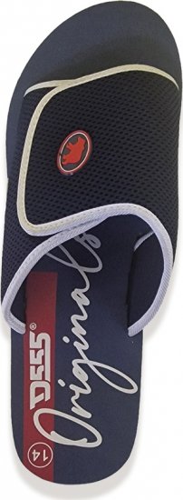 D555 DRAKE Slippers With Velcro Fastening Navy - Calçado de homem 40-52 - Sapatilhas de Homem 40-52
