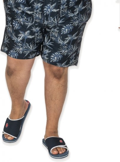 D555 DRAKE Slippers With Velcro Fastening Navy - Calçado de homem 40-52 - Sapatilhas de Homem 40-52