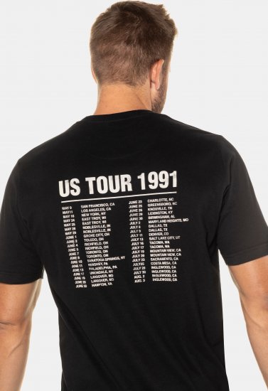 JP1880 Guns N’ Roses Skull Comfort Fit Band T-Shirt Black - T-shirts - T-shirts Homem Tamanhos Grandes