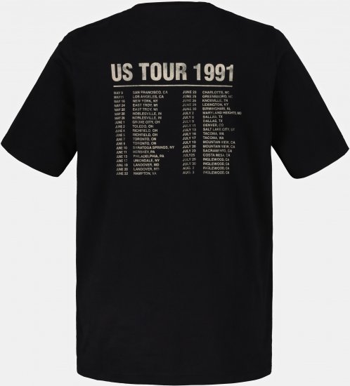 JP1880 Guns N’ Roses Skull Comfort Fit Band T-Shirt Black - T-shirts - T-shirts Homem Tamanhos Grandes