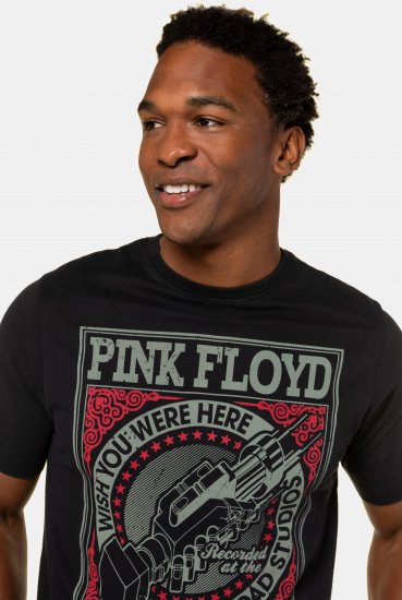 JP1880 Pink Floyd Retro Graphic Comfort Fit Band T-Shirt Black - T-shirts - T-shirts Homem Tamanhos Grandes