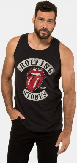 JP1880 Rolling Stones Graphic Band Tank Top Black - T-shirts - T-shirts Homem Tamanhos Grandes