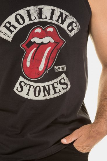 JP1880 Rolling Stones Graphic Band Tank Top Black - T-shirts - T-shirts Homem Tamanhos Grandes