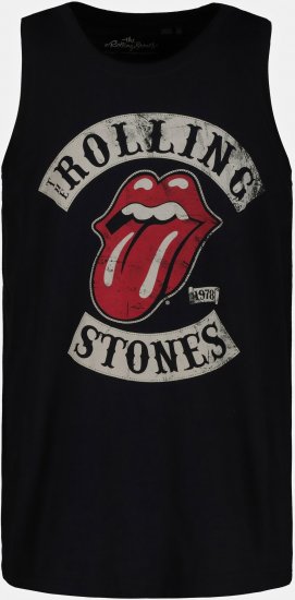 JP1880 Rolling Stones Graphic Band Tank Top Black - T-shirts - T-shirts Homem Tamanhos Grandes