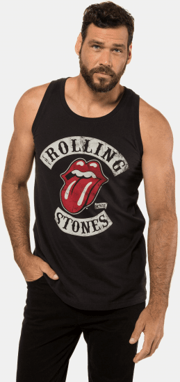 JP1880 Rolling Stones Graphic Band Tank Top Black - T-shirts - T-shirts Homem Tamanhos Grandes