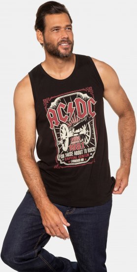 JP1880 AC/DC Graphic Band Tank Top Black - T-shirts - T-shirts Homem Tamanhos Grandes