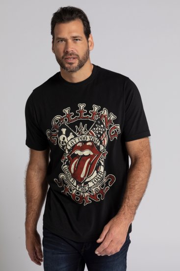 JP1880 Rolling Stones Graphic Comfort Fit Band T-Shirt Black - T-shirts - T-shirts Homem Tamanhos Grandes