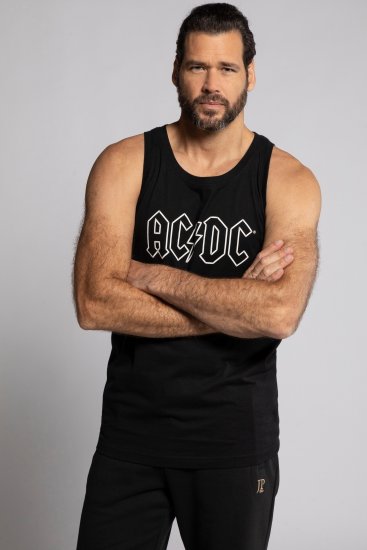 JP1880 AC/DC Graphic Comfort Fit Band Tank Top Black - T-shirts - T-shirts Homem Tamanhos Grandes