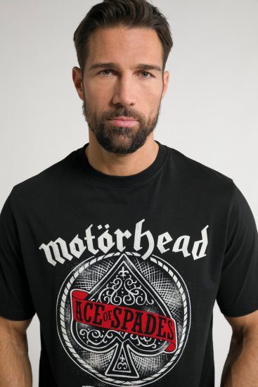 JP1880 Motörhead ACE Graphic Comfort Fit Band T-Shirt Black - T-shirts - T-shirts Homem Tamanhos Grandes