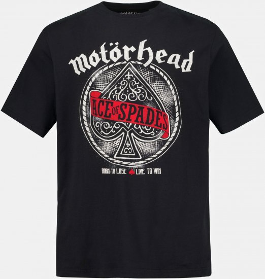 JP1880 Motörhead ACE Graphic Comfort Fit Band T-Shirt Black - T-shirts - T-shirts Homem Tamanhos Grandes