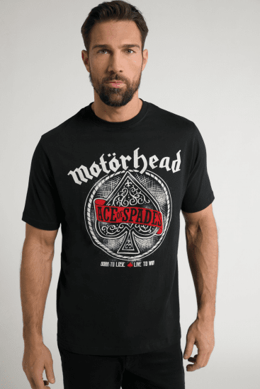 JP1880 Motörhead ACE Graphic Comfort Fit Band T-Shirt Black - T-shirts - T-shirts Homem Tamanhos Grandes