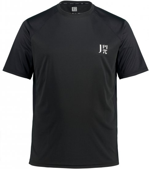 JP1880 FLEXNAMIC® QuickDry Tennis T-Shirt Black - Roupa desportiva & Outdoor - Roupa Desportiva Tamanhos Grandes