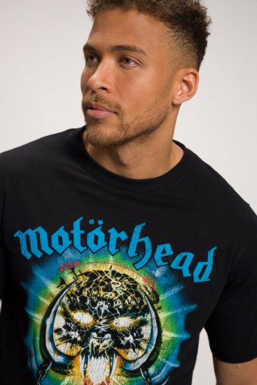 JP1880 Motörhead OVERKILL Theme Graphic Comfort Fit Band T-Shirt Black - T-shirts - T-shirts Homem Tamanhos Grandes