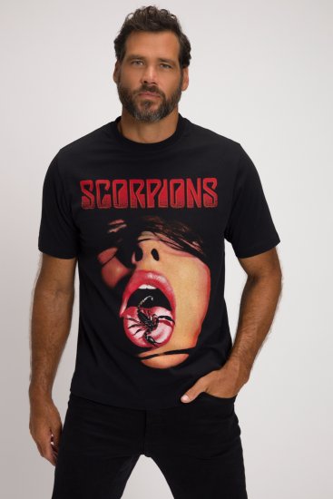 JP1880 Scorpions Graphic Comfort Fit Band T-Shirt Black - T-shirts - T-shirts Homem Tamanhos Grandes
