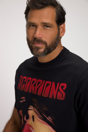 JP1880 Scorpions Graphic Comfort Fit Band T-Shirt Black - T-shirts - T-shirts Homem Tamanhos Grandes