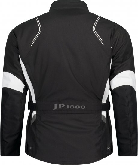 JP1880 Sporty Touring Motorcycle Jacket Black - Roupa de moto plus size - Roupa de mota em tamanhos grandes para homens