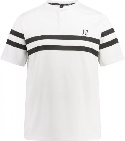  JP1880 Henley Tennis T-Shirt Snow White - Roupa Desportiva & Outdoor - Roupa Desportiva Tamanhos Grandes