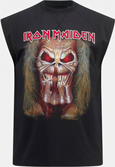 JP1880 Iron Maiden Graphic Comfort Fit Band Tank Top Black - T-shirts - T-shirts Homem Tamanhos Grandes