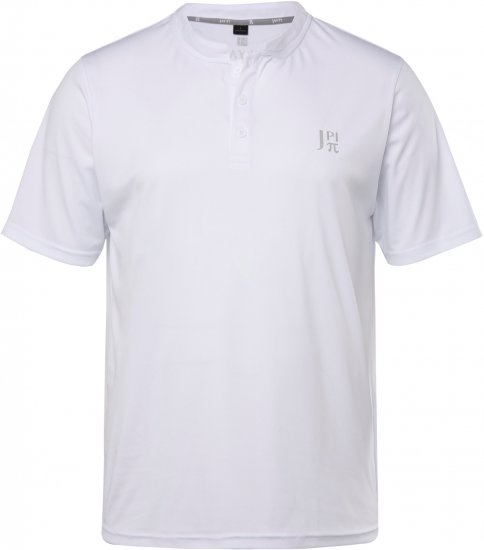 JP1880 Henley QuickDry Tennis T-Shirt Snow White - Roupa desportiva & Outdoor - Roupa Desportiva Tamanhos Grandes