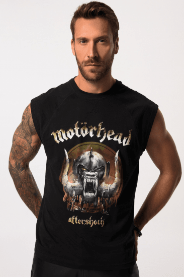 JP1880 Ozzy Motörhead Graphic Band T-Shirt Black - T-shirts - T-shirts Homem Tamanhos Grandes