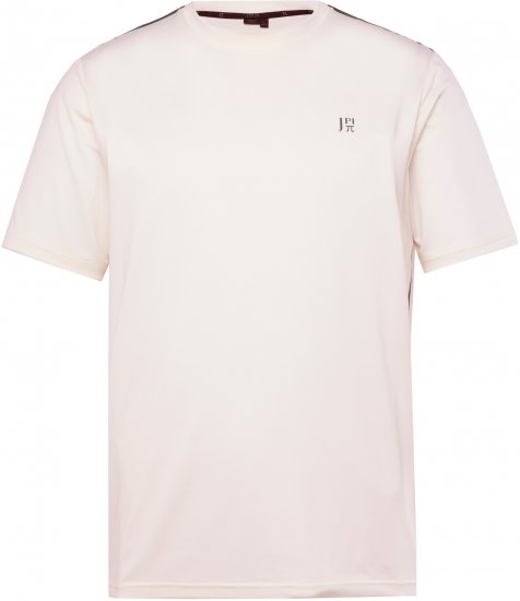 JP1880 QuickDry Stripes Tennis T-Shirt Off White - Roupa desportiva & Outdoor - Roupa Desportiva Tamanhos Grandes
