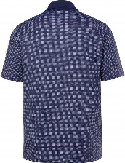 JP1880 Jay-Pi QuickDry Small Print Golf Polo Shirt Navy Blue - Pólos - Pólos Tamanhos Grandes Homem