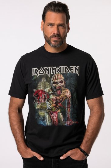 JP1880 Iron Maiden Eddie Attack Band T-Shirt Black - T-shirts - T-shirts Homem Tamanhos Grandes