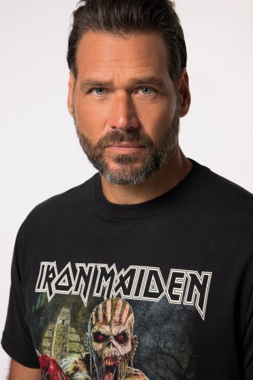 JP1880 Iron Maiden Eddie Attack Band T-Shirt Black - T-shirts - T-shirts Homem Tamanhos Grandes