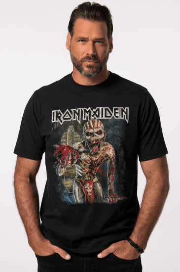 JP1880 Iron Maiden Eddie Attack Band T-Shirt Black - T-shirts - T-shirts Homem Tamanhos Grandes