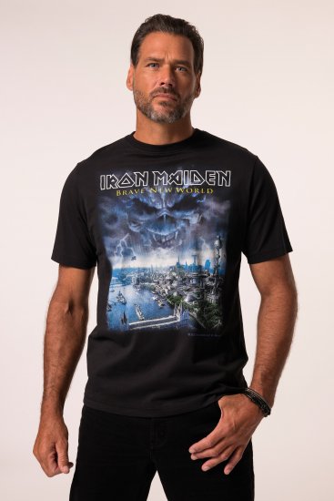 JP1880 Iron Maiden Brave New World T-Shirt Black - T-shirts - T-shirts Homem Tamanhos Grandes