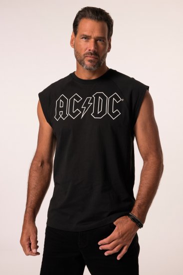 JP1880 AC/DC Classic Logo Band Tank Top Black - T-shirts - T-shirts Homem Tamanhos Grandes