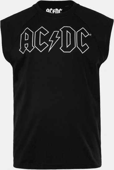 JP1880 AC/DC Classic Logo Band Tank Top Black - T-shirts - T-shirts Homem Tamanhos Grandes