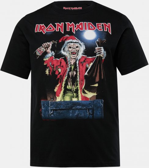 JP1880 Iron Maiden X-Mas Eddie Band T-Shirt Black - T-shirts - T-shirts Homem Tamanhos Grandes