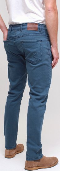 Kam Jeans Bens Embossed Reg Fit Jeans Smokey Blue - Jeans & calças - Jeans & Calças Tamanhos Grandes Homem