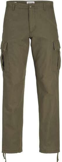 Jack & Jones KANE BARKLEY Cargopants Khaki - Jeans & calças - Jeans & Calças Tamanhos Grandes Homem