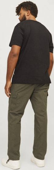 Jack & Jones KANE BARKLEY Cargopants Khaki - Jeans & calças - Jeans & Calças Tamanhos Grandes Homem