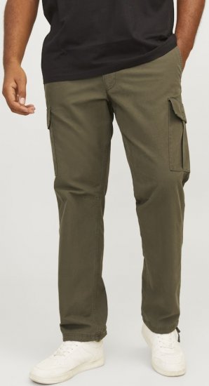 Jack & Jones KANE BARKLEY Cargopants Khaki - Jeans & calças - Jeans & Calças Tamanhos Grandes Homem