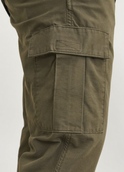 Jack & Jones KANE BARKLEY Cargopants Khaki - Jeans & calças - Jeans & Calças Tamanhos Grandes Homem