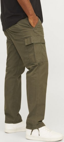 Jack & Jones KANE BARKLEY Cargopants Khaki - Jeans & calças - Jeans & Calças Tamanhos Grandes Homem