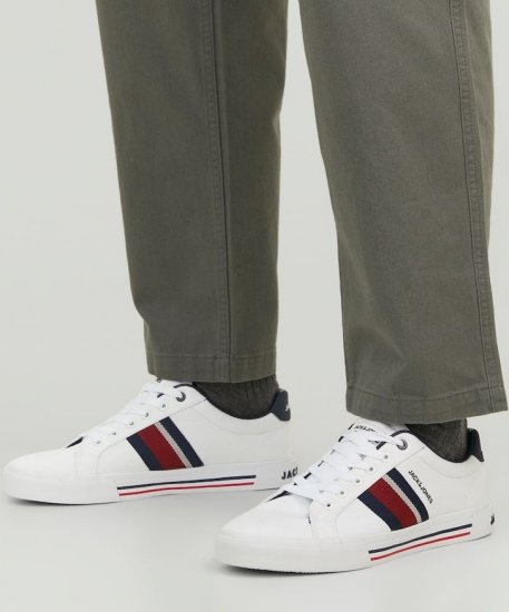 Jack & Jones Gorgon Sneakers Bright White - Calçado de homem 40-52 - Sapatilhas de Homem 40-52