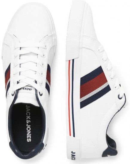 Jack & Jones Gorgon Sneakers Bright White - Calçado de homem 40-52 - Sapatilhas de Homem 40-52
