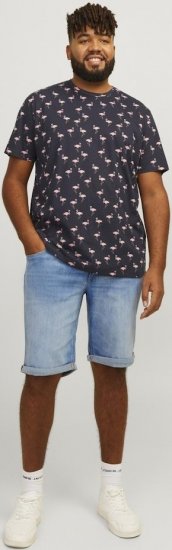 Jack & Jones Rick Original Shorts Blue Denim - Calções - Calções Homem Tamanhos Grandes