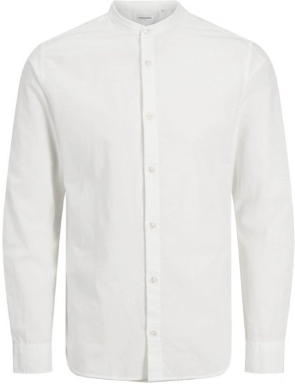 Jack & Jones Breeze Poplin Long Sleeve Shirt White - Camisas - Camisas Homem Tamanhos Grandes