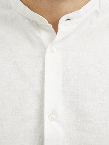 Jack & Jones Breeze Poplin Long Sleeve Shirt White - Camisas - Camisas Homem Tamanhos Grandes