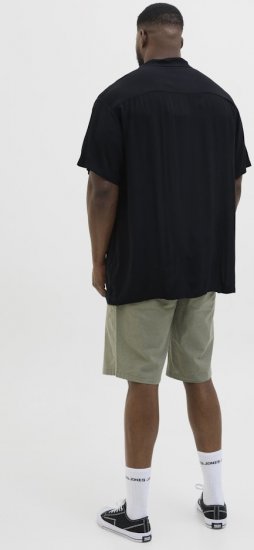 Jack & Jones Jeff Resort Shirt Black - Camisas - Camisas Homem Tamanhos Grandes
